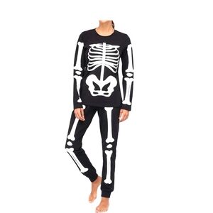 Skeleton 2 piece PJs Halloween S